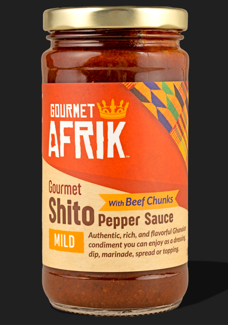 Gourmet Shito Pepper Sauce with USDA Choice Beef Chunks | Mild