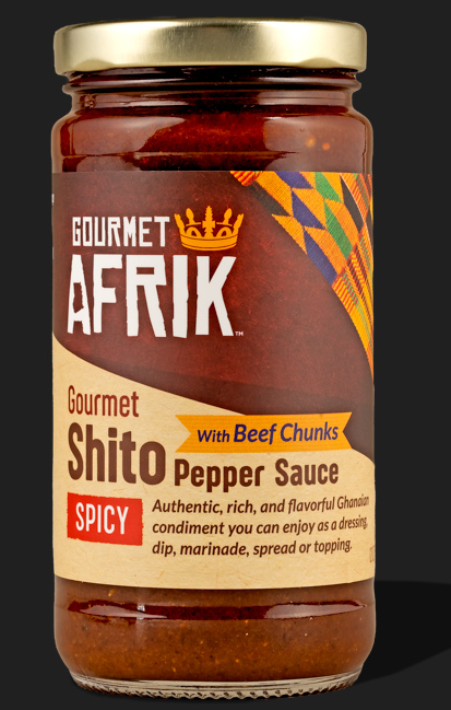 Gourmet Shito Pepper Sauce with USDA Choice Beef Chunks | Spicy